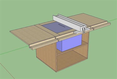 plan table scie sous table avec guide  rallonge par mat sur lair du bois