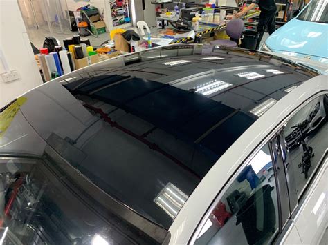 high gloss black roof wrap car accessories accessories  carousell