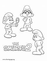 Smurfs Grouchy Brainy sketch template