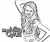 Miley Montana Cyrus sketch template