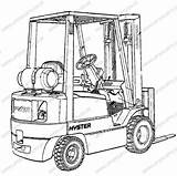 Hyster Drawing Lift D001 Fork Getdrawings Lifts Lsfork Parts sketch template