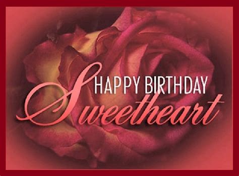 happy birthday sweetheart images lovely birthday messages