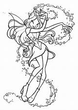 Winx Club Coloring Pages Books Last sketch template