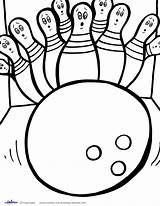 Bowling Printable Coloring Pages Coolest Printables Kids Color Sheets Alley Party Ball Colouring Pins Print Girl Go Kp Crafts Clipart sketch template