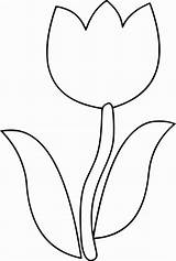 Coloring Pages Clover Leaf Tulip Flower Clipart Heart Silhouette Drawing Flowers Templates Template Simple Print Getdrawings Bacheca Scegli Una Color sketch template