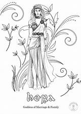 Gods Hera Goddesses Artemis Downloadable sketch template