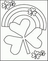 Coloring St Pages Printable Shamrock Patricks Rainbow Kids Patrick Sheets Shamrocks March Drawings Print Preschool Dye Tie Color Clipart Cliparts sketch template
