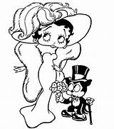 Boop Betty Coloring Pages Book West Mae Bimbo Boyfriend Her sketch template