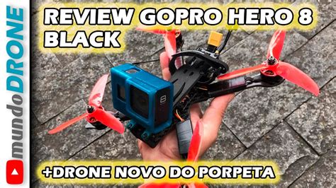 review da gopro hero  black drone fpv stingy  youtube