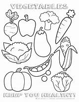 Coloring Pages Nutrition Printable Sheets Sheet Color Vegetables Health Book sketch template