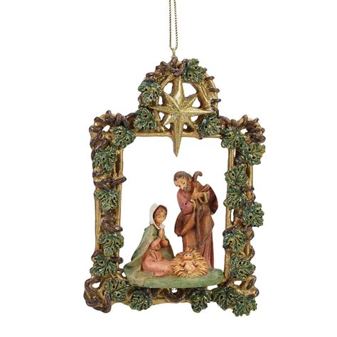 roman  fontanini holy family vine arch christmas nativity ornament