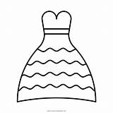 Colorir Desenhos Sposa Vestiti Vestito Página sketch template