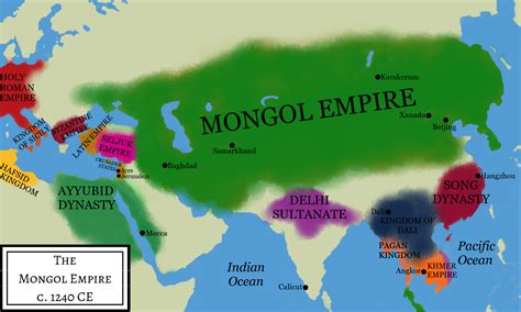 mongol empire  ogedei khan illustration world history encyclopedia