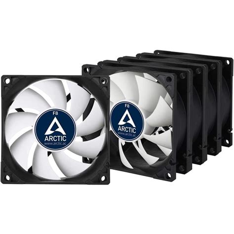 Arctic F8 Value Pack 80 Mm Standard Case Fan Five Pack Very Quiet