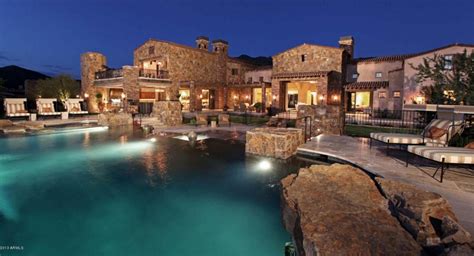 square foot mega mansion  scottsdale az  listed homes   rich