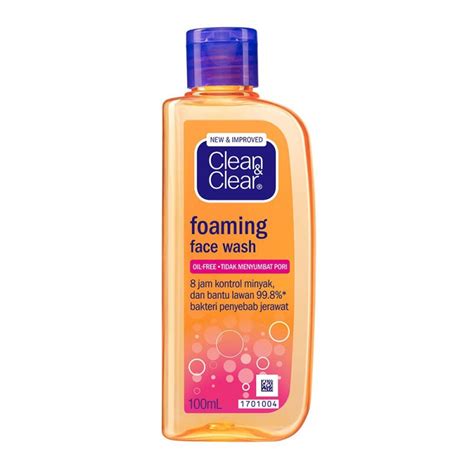 clean  clear foaming facial wash  ml shopee indonesia