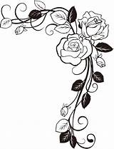 Rose Pages Vine Vines Drawing Coloring Tattoo Adult Colouring Zeichnung Patterns Malvorlagen Visit Wood Burning Trendy Tattoos sketch template