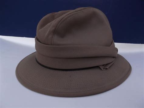 Vintage Ll Bean Hat Cap Safari Light Brown Canvas Size 7 1