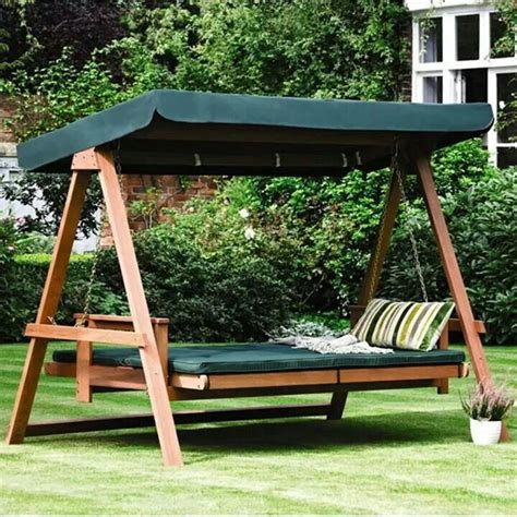 columpio muebles para patio bancos de madera para jardín muebles de