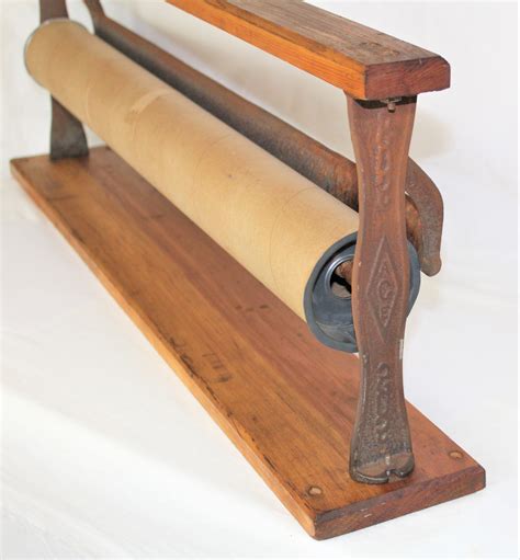 antique   general store paper roll holder wrapping paper holder