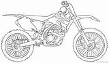 Coloring Dirt Bike Pages Motocross Coloring4free Print sketch template