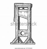 Guillotine Execution Raster sketch template