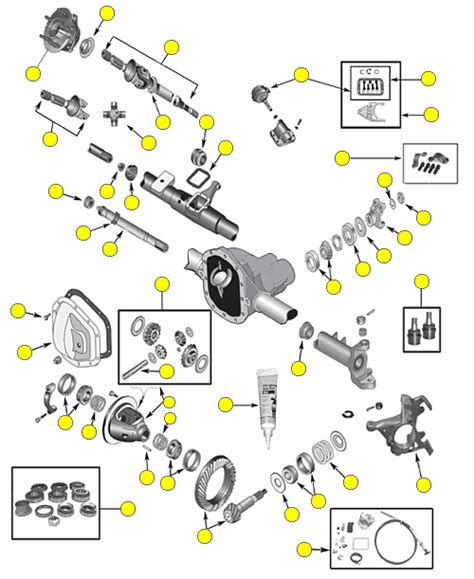 dodge dana  front axle parts diagram lasopason