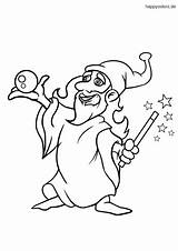 Zauberer Wizard Elfen Malvorlage Orb Kugel sketch template