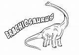 Brachiosaurus Dinosaur Coloringpagebook sketch template