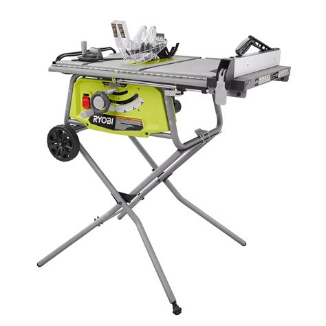 Ryobi 10 Inch 15 Amp Table Saw With Rolling Stand The Home Depot Canada