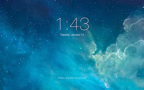 Get A Gorgeous Ios 7 Lock Screen Inspired Screen Saver For Mac Os X