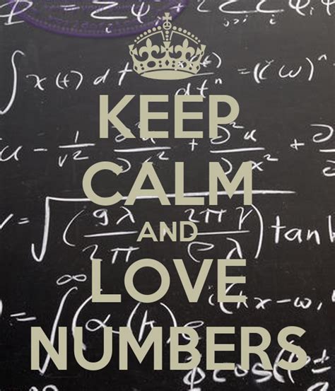 calm  love numbers poster ysa  calm  matic