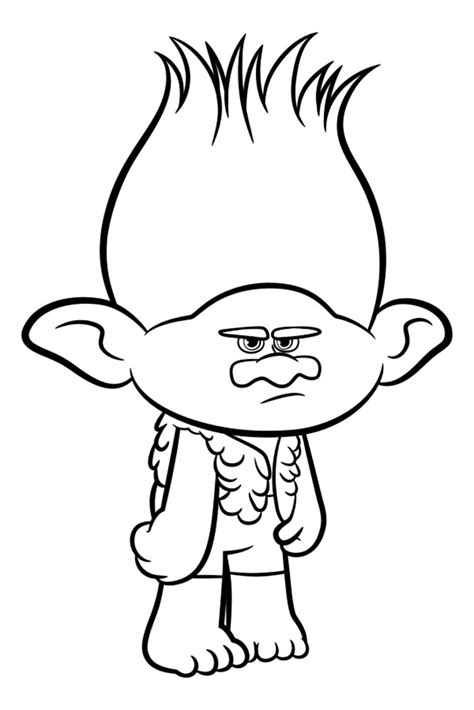 troll coloring pages cute coloring pages