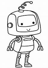 Robot Coloring Pages Easy Kids Robots Drawing Printable Tulamama Print Color Draw Simple Choose Board Drawings sketch template