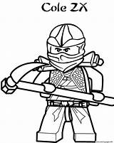 Ninjago Cole Coloring Pages Printable sketch template