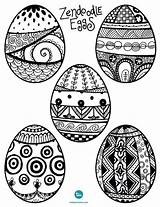 Easter Egg Coloring Zendoodle Zentangle Pages Eggs Patterns Adult Todaysmama Printables Drawings Zentangles Doodle Kids Zen Doodles Tangle Crafts Designs sketch template