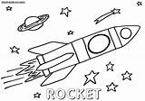 Rocket Coloring Pages Space Colorings sketch template