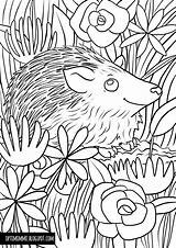 Prickly Inktober Coloring Optimimmi Värityskuva sketch template