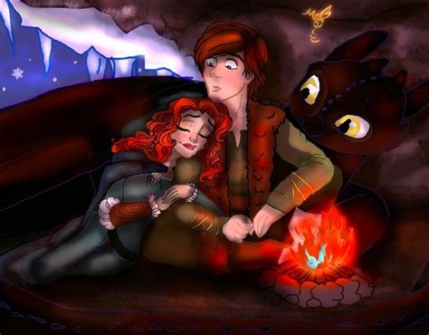 merida and hiccup merida brave httyd hiccup httyd art disney