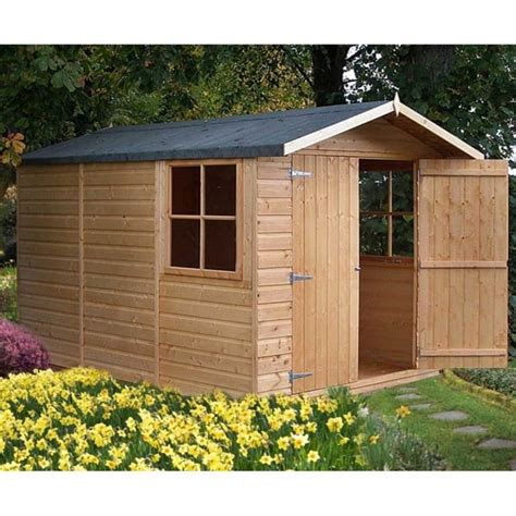 guernsey garden shed ft  ft double door