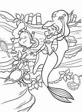 Ariel Coloring Pages Princess Mermaid Disney Printable Book Choose Board Cartoon sketch template