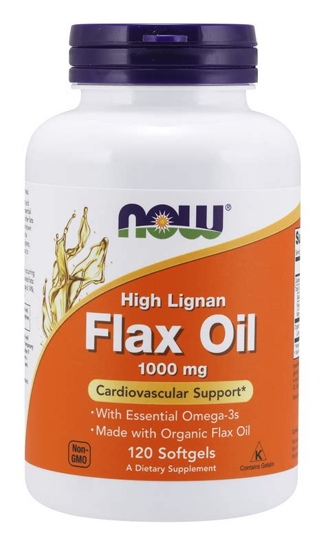 supplements flax oil  mg   organic flax oil high lignan  softgels