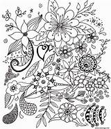 Fleur Adulte Gratuit Coloriages Adultes Simples Dessins Nature Coloring Thème Imprimé sketch template