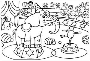 circus  printable coloring pages  kids