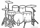 Schlagzeug Malvorlage Tambor Coloriage Musik Musikinstrumente Malvorlagen Impresionante Seite Dibujosonline Imprimer Drums Categorias sketch template