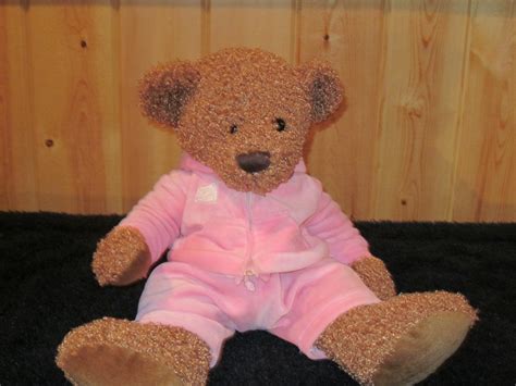 nyandc new york and co brown teddy bear with pink velour jogging suit