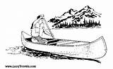 Coloring Canoe Pages Adult Side Books Clip Colouring Woodburning Visit sketch template