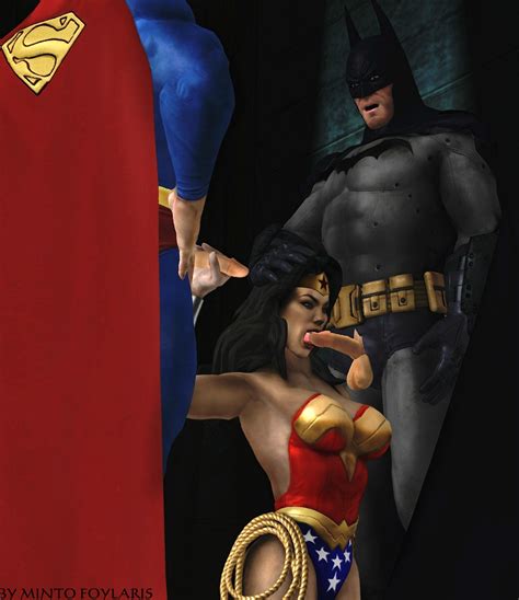 Diana Prince Sucks Superman And Batman Justice League