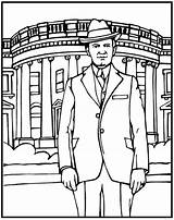 Calvin Coolidge Coloring Pages Johnson Template Kitty sketch template