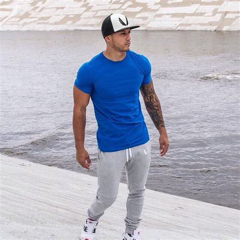 new clothing summer men s solid color t shirt casual fitness sporting